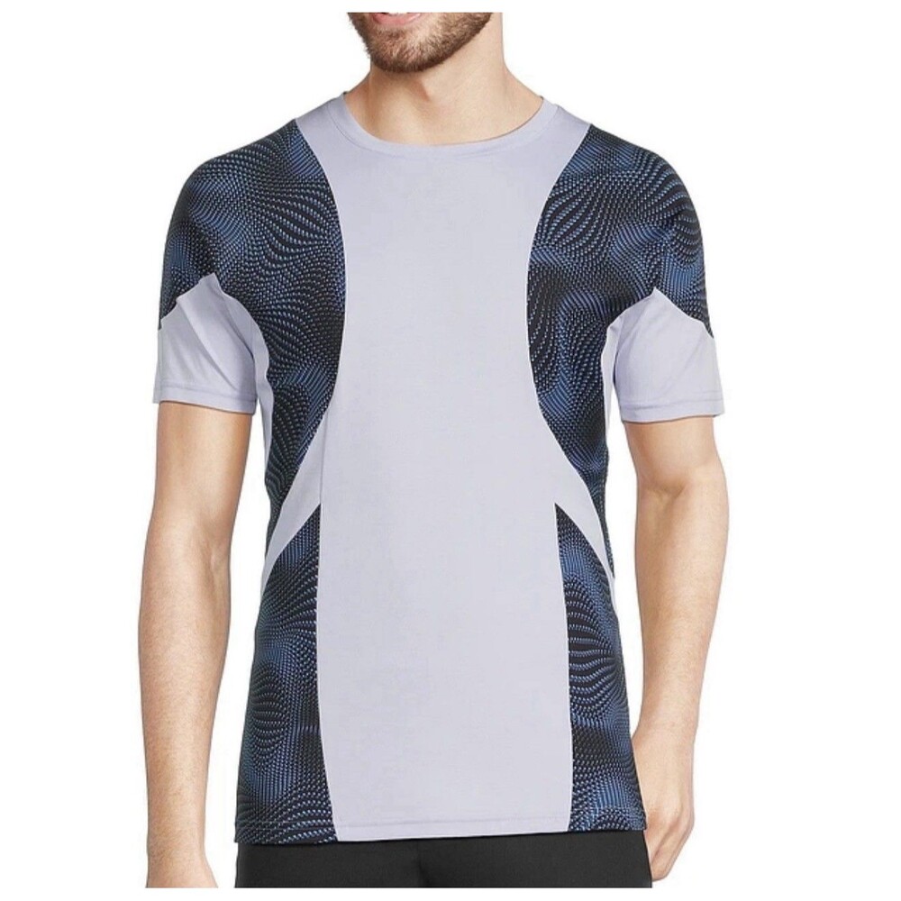 Murano Interdimensional Collection Slim Fit Pieced Crew Neck T-Shirt  Sz L New